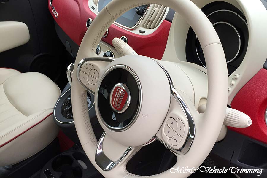 Fiat 500 2018 steering wheel